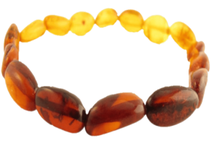 an amber bracelet